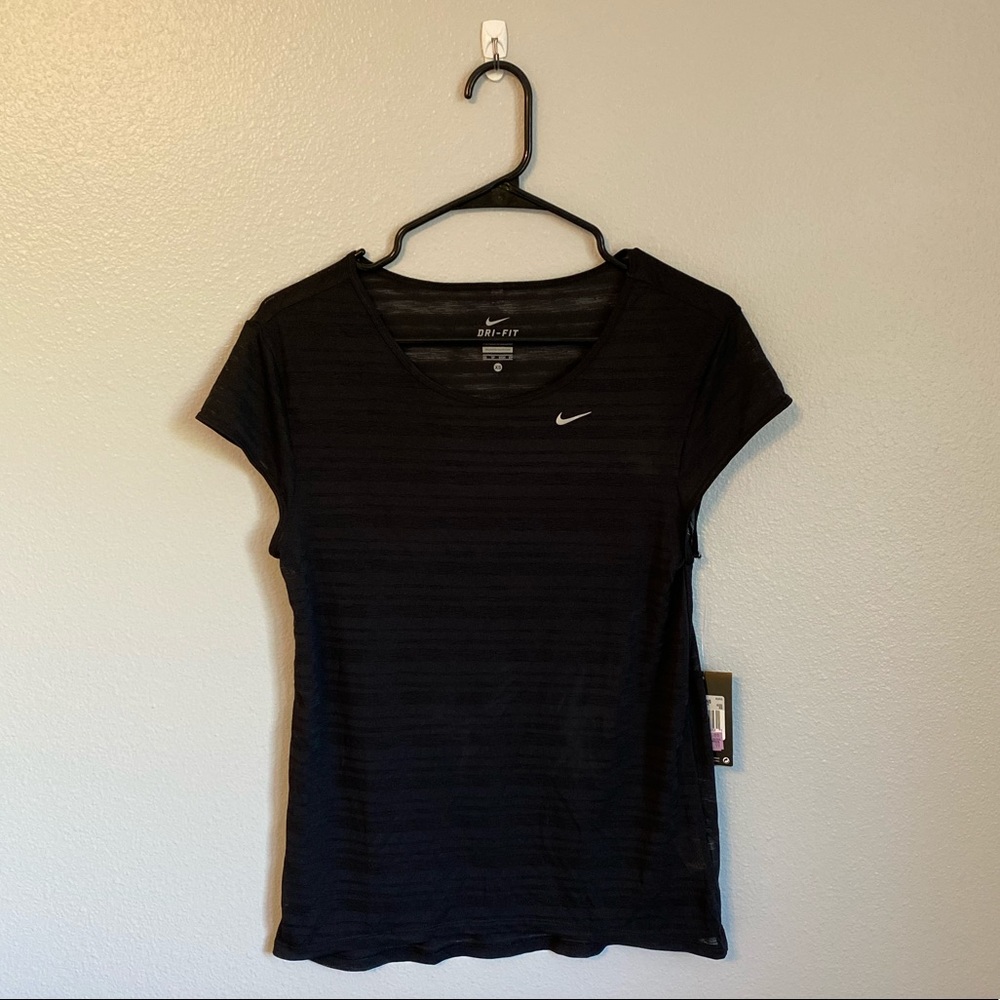 BRAND NEW-NIKE Dri-Fit Black Breathable Tee